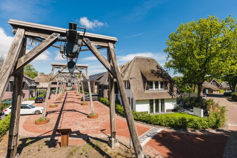 Kraanbaan binnen De Houtzagerij te Laren