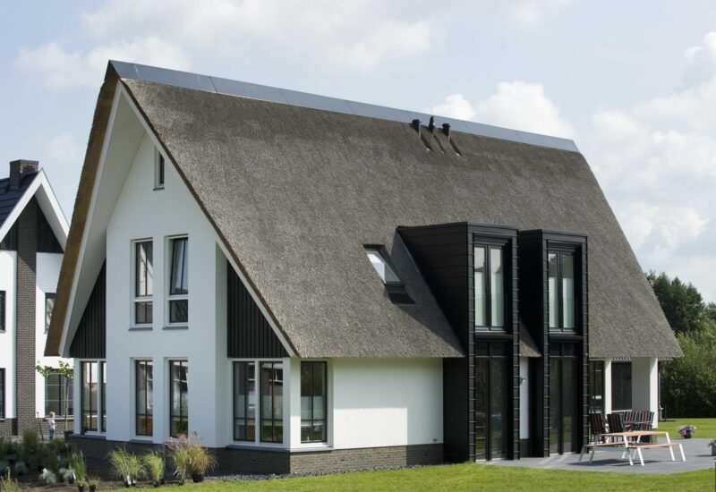 Witte schuurwoning