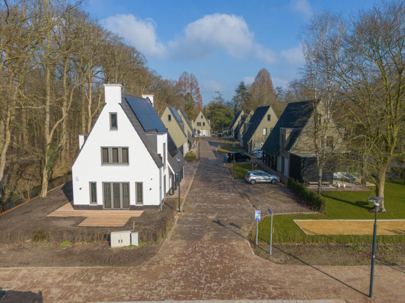 Luchtfoto van woningen in De Boskamer in Nieuwegein