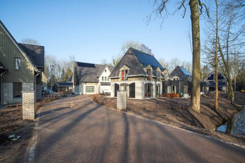 Aanzicht van woningen binnen De Boskamer in Nieuwegein