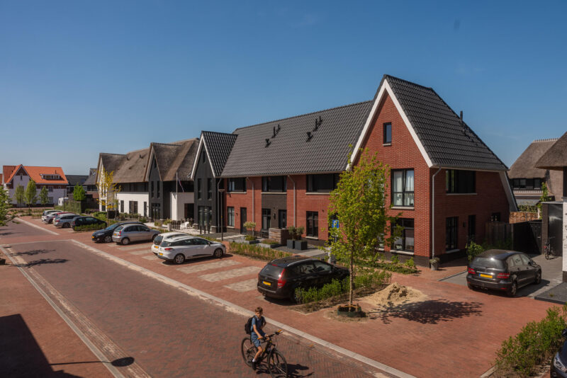 Zijaanzicht straat Nieuw Boorn