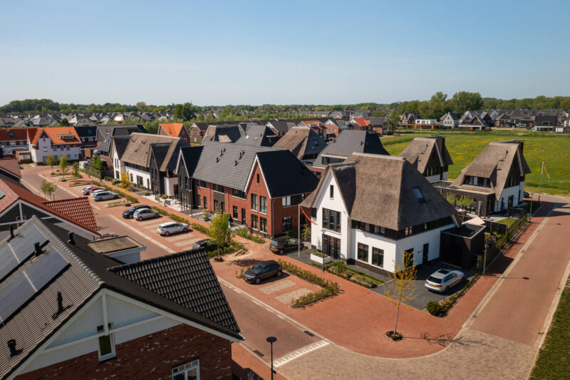 Luchtfoto van woonwijk Nieuw Boorn