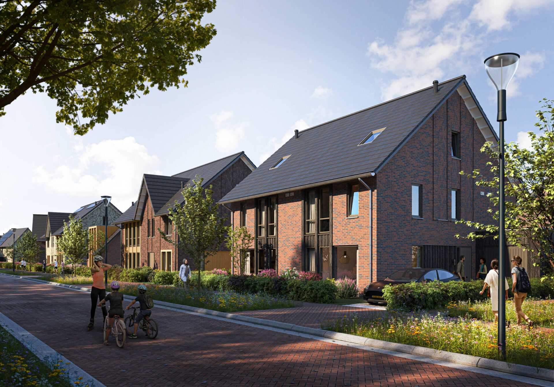 Sfeerbeeld woonwijk Rijndael Buitenplaats